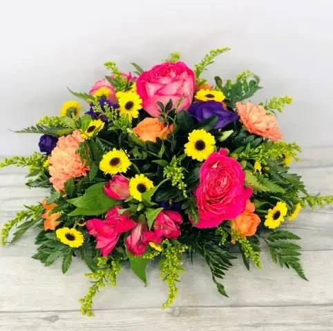 Vibrant Table Arrangement Local Liverpool Florist shop offering Same Day Flower Delivery Order your Flowers online on the phone or in store for flower delivery today or future dates Booker Flowers